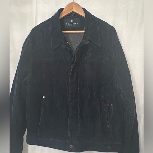 Kenneth Cole Reaction navy blue corduroy Jacket - Picture 1 of 5